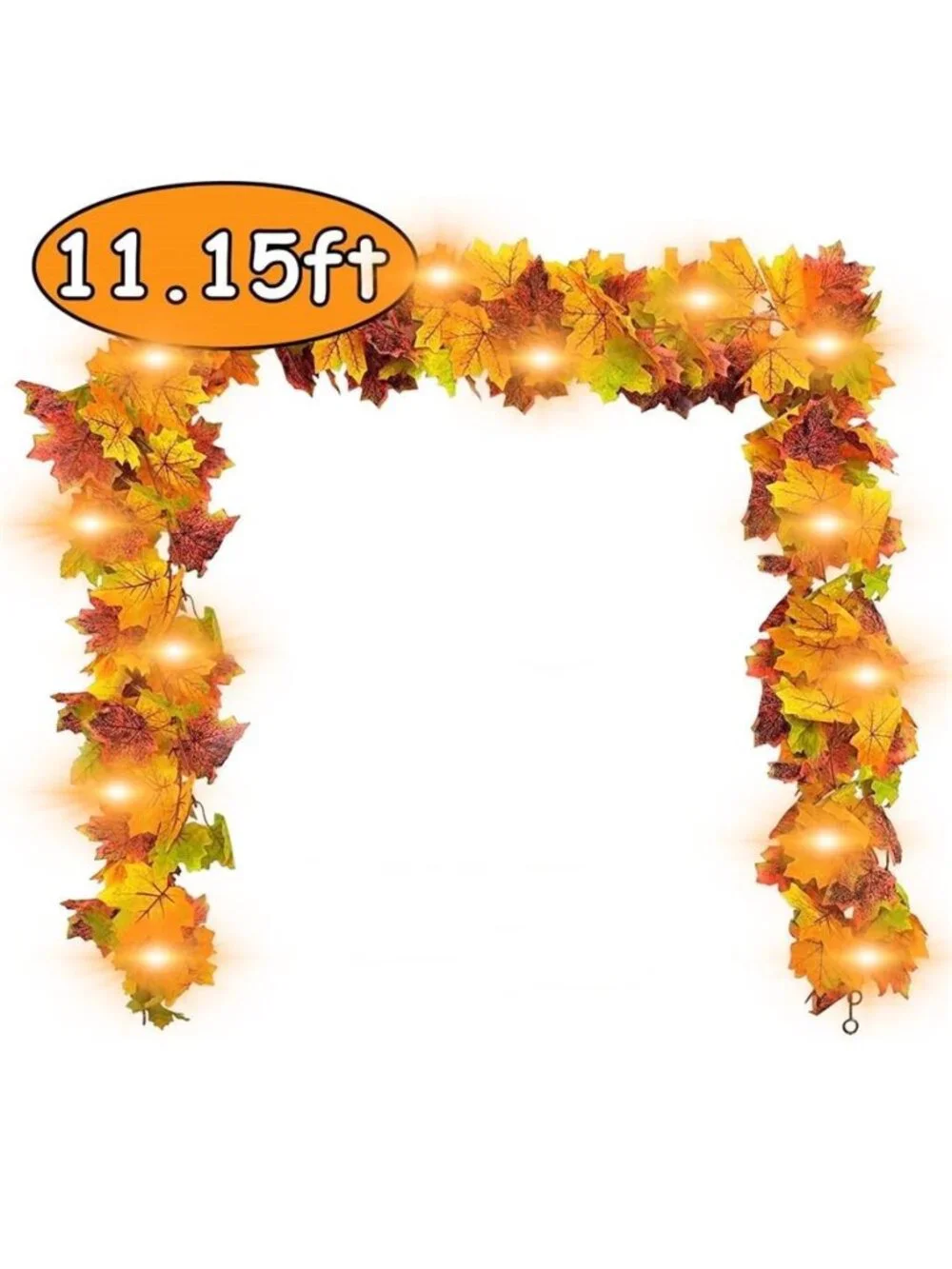 Fall Maple Garland Decoration Autumn Hanging Leave Vines for Home Garden